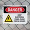 Signmission Keep Electrical Panel Clear Danger Sign, Plastic, 10in W x 7in L, 2PK OS-2PACK-DS-P-710-L-2219 - alternate 2